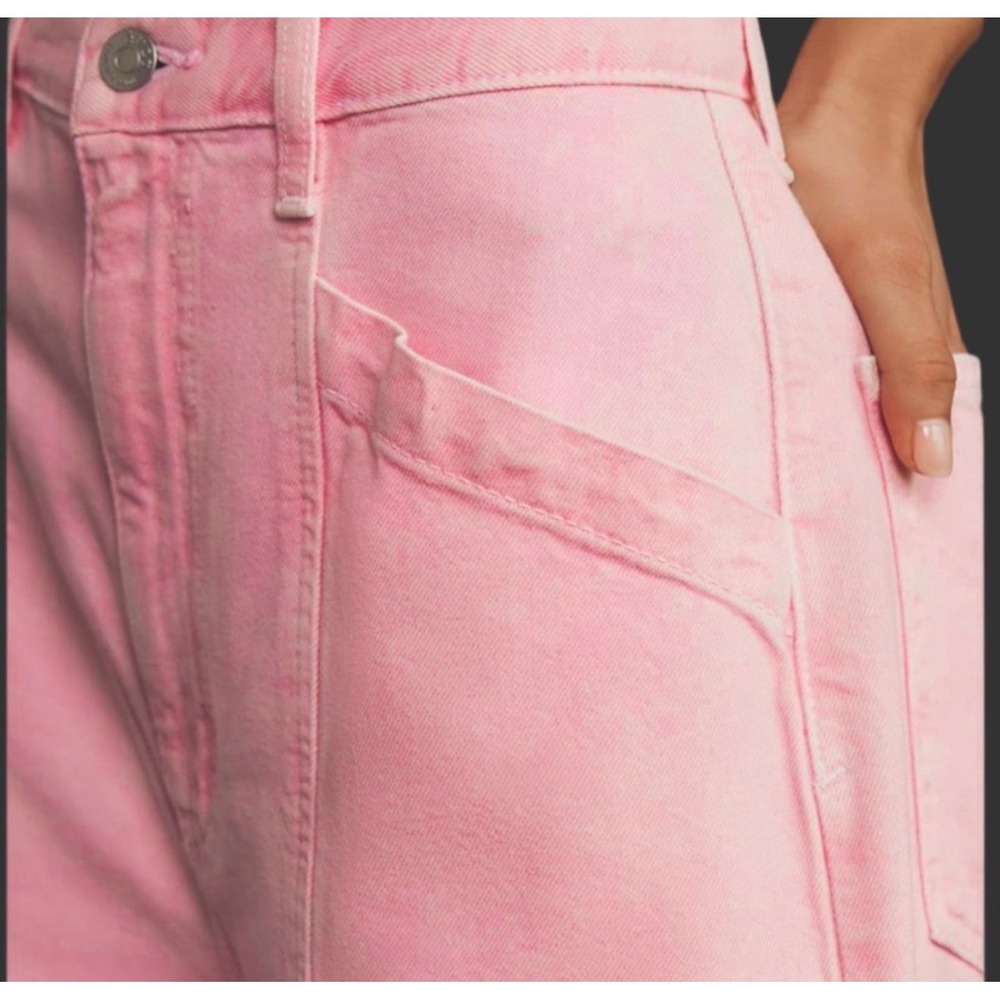 NWOT Pink Barrel Jeans High Rise Wide Leg Tapered Boyfriend Pants Small - Picture 4 of 5